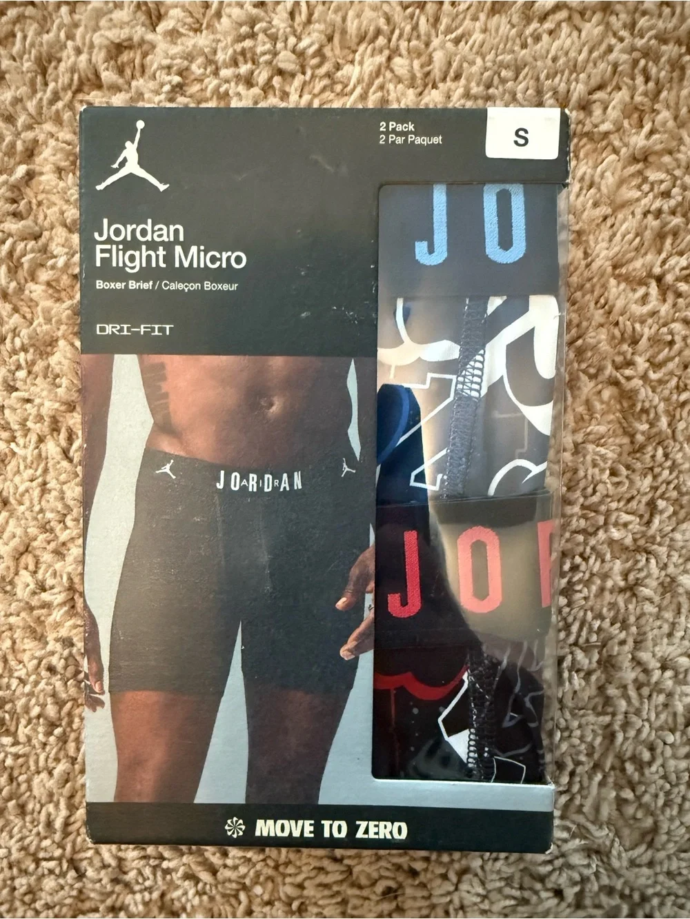Jordan Boxer Briefs 2-Pack in Black with Navy and Red Accents